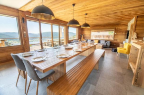 Chalet 14p vue lac, spa et sauna